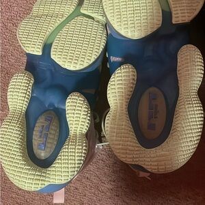 Nike Blue and Green Sneakers Slip-On Comfort